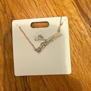 Disney parks Gold 'Walt Disney World' Necklace